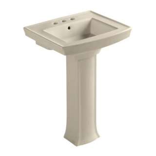   Pedestal Combo Bathroom Sink in Almond K 2359 4 47 