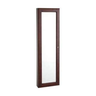   Mounted Jewelry Armoire with Mirror in Cherry VM5061 at The Home Depot