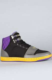 Creative Recreation The Cesario Sneaker in Black Gunmetal Purple 