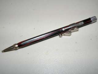 Rare 1930s Eversharp striped mechanical pencil w/ extra clip  