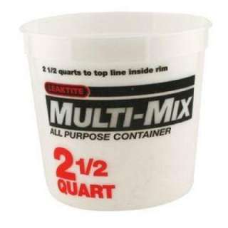 Leaktite Multi Mix 2.5 Qt. Plastic Bucket 5M3  
