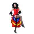   Kleid 36 Flamenco Rumba Tänzerin Western Cowboy Saloon Can Can Moulin