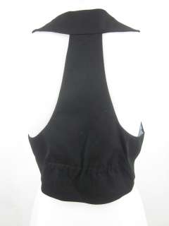 You are bidding on a TULLE Black Racerback Button Vest L. This is a 
