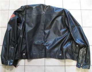   Leather Jacket Vintage Lightweight Old School RARE XL / 2XL MINT