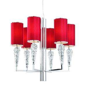 Eurofase Luxuria Collection 7 Light 96 In. Hanging White Chandelier 