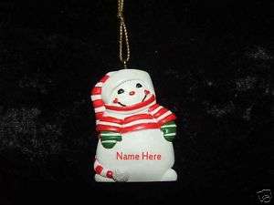 Kurt Adler Personalized Snowman Ornament *VARIOUS NAMES  
