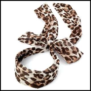 Haarreif Haarreifen 50er Tuch Bindetuch Rockabilly Leo Leopard Animal 