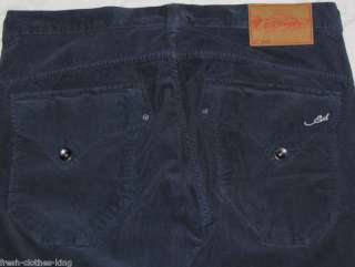 ED HARDY New! Mens Blue Corduroy Jeans Choose Size NWT  
