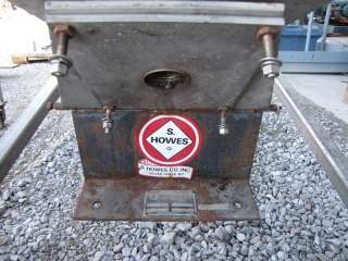 USED S. HOWES CO. 6 DIA. X 10 LONG SCREW CONVEYOR WITH HOPPER  