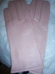 Ladies Fownes Pink Leather Gloves,XL  
