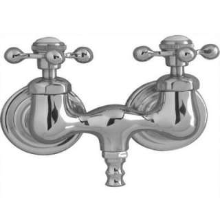 Handle Claw Foot Tub Wall Mounted Filler with Old Style Spigot and 