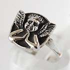 Sterling Silver Winged Angel Ring Sz 6  