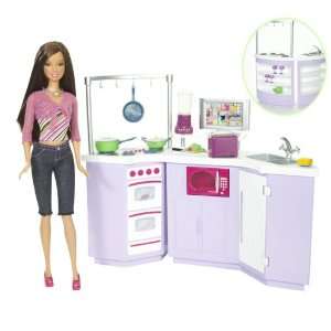 Barbie Küche und Puppe MATTEL L9484 [Spielzeug]  Spielzeug