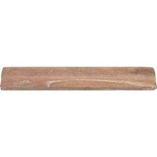 MS International Copper Fire 12 in. x 2 in. Red Honed Quartzite Rail 