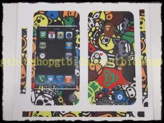 Bathing Ape Baby Milo Bape Skin protector Sticker Cover for iPhone 4 