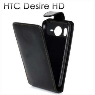 HTC Desire HD Leder Tasche Hülle Etui Hard Case Cover  
