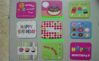 Colorful Cutie Greetings Tea Coaster Cardsets Series  