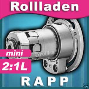 Mini Kurbelgetriebe 21 L 16kg 8 k 40mm Kurbel Rolladen 4260269260522 