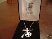 ZIPPO LIGHTER 75TH ANNIVERSARY STERLING SILVER NECKLACE  