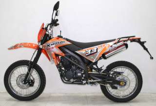 SBF 33 125cc/4Takt EEC Enduro Cross Dirt Bike Orange   