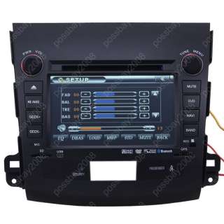 05 10 Mitsubishi Outlander Car GPS Navigation Bluetooth IPOD DVB T TV 