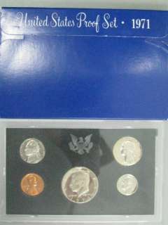 1971 S United States Mint Proof Coin Set  