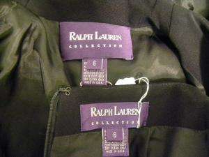 RALPH LAUREN PURPLE LABEL Black Skirt Suit 4 6 Classy!  