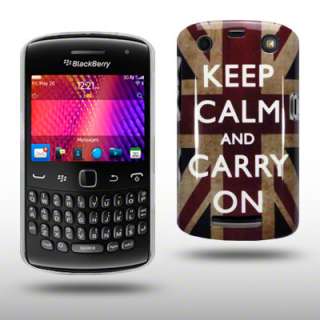 HARD CASE FOR BLACKBERRY CURVE 9360   QUAINT KEEP CALM AND CARRY ON 