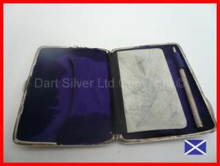 Victorian Silver Card Case/Aide Memoire HM 1900  