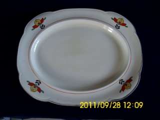 WOODS IVORY WARE MEAT PLATTER  