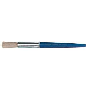  Charles Leonard Inc. Stubby Round Plastic Brushes, Blue 