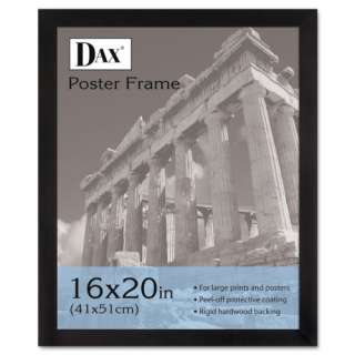  DAX 2863V2X Black Wood Poster Frame with Plastic Window 