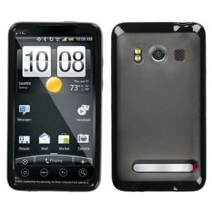   HTC EVO 4G Sprint   Transparent Smoke/Solid Black Cell Phones