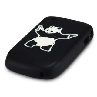 PANDA WITH GUNS RUBBER CASE FOR BLACKBERRY 8520 9300  