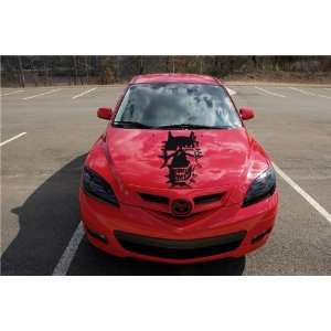   DODGE NEON HOOD DECAL sticker FIT ANY CAR SKULL