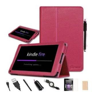  KINDLE FIRE TPU GEL SKIN CASE   RED, WITH MICROFIBRE CLEANING 
