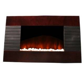   1500 Watts Wood Finish Wall Mount Electric Fireplace Space Heater with