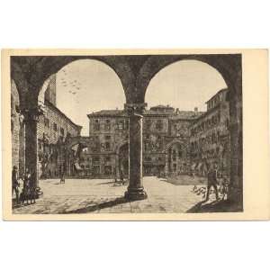 1930s Vintage Postcard Piazza dei Signori   Verona Italy
