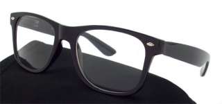   wayfarer material plastic frame black lenses clear uv protection 100 %