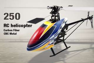 250 Carbon fiber RC Helicopter ARF Clone CNC Metal TREX 250 kit e 