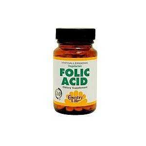    Country Life Folic Acid 800 mcg, 250 Count