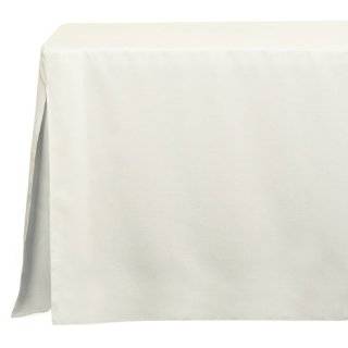 Tablevogue 6 Foot Fitted Folding Tablecloth, White
