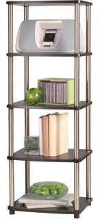 Designs2Go Modern 5 Tier Media Tower Shelves Rack Stand 095285408597 