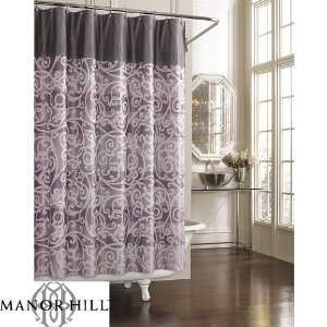   : MANOR HILL ALLEGRA Fabric Shower Curtain 72x 72 Home & Kitchen