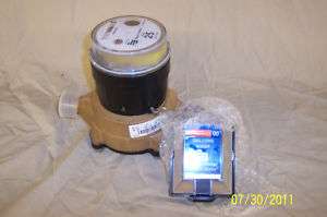 Badger meter 5/8x 3/4 with remote kit cubic feet  