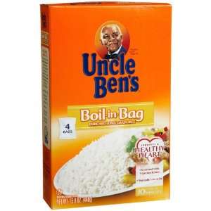 Uncle Bens Boil In Bag Long Grain Rice, 15.8 oz  Grocery 