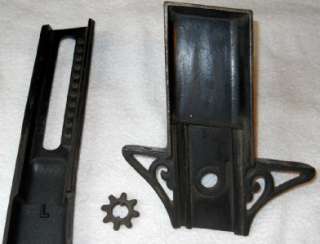   Machine Age Cast Iron Table Leg Base Adjustable Gear Pat 1903  
