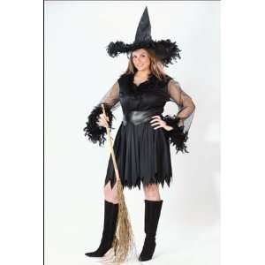  Sexy Feather Witch Womens Halloween Costume Plus Size 16W 