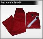 red karate suit karate gi martial art uniform aikido suit