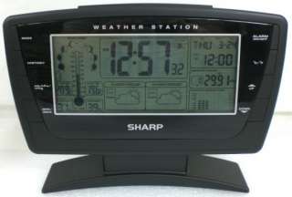 Sharp Atomic Clock & Wireless Weather Station Alarm NEW  